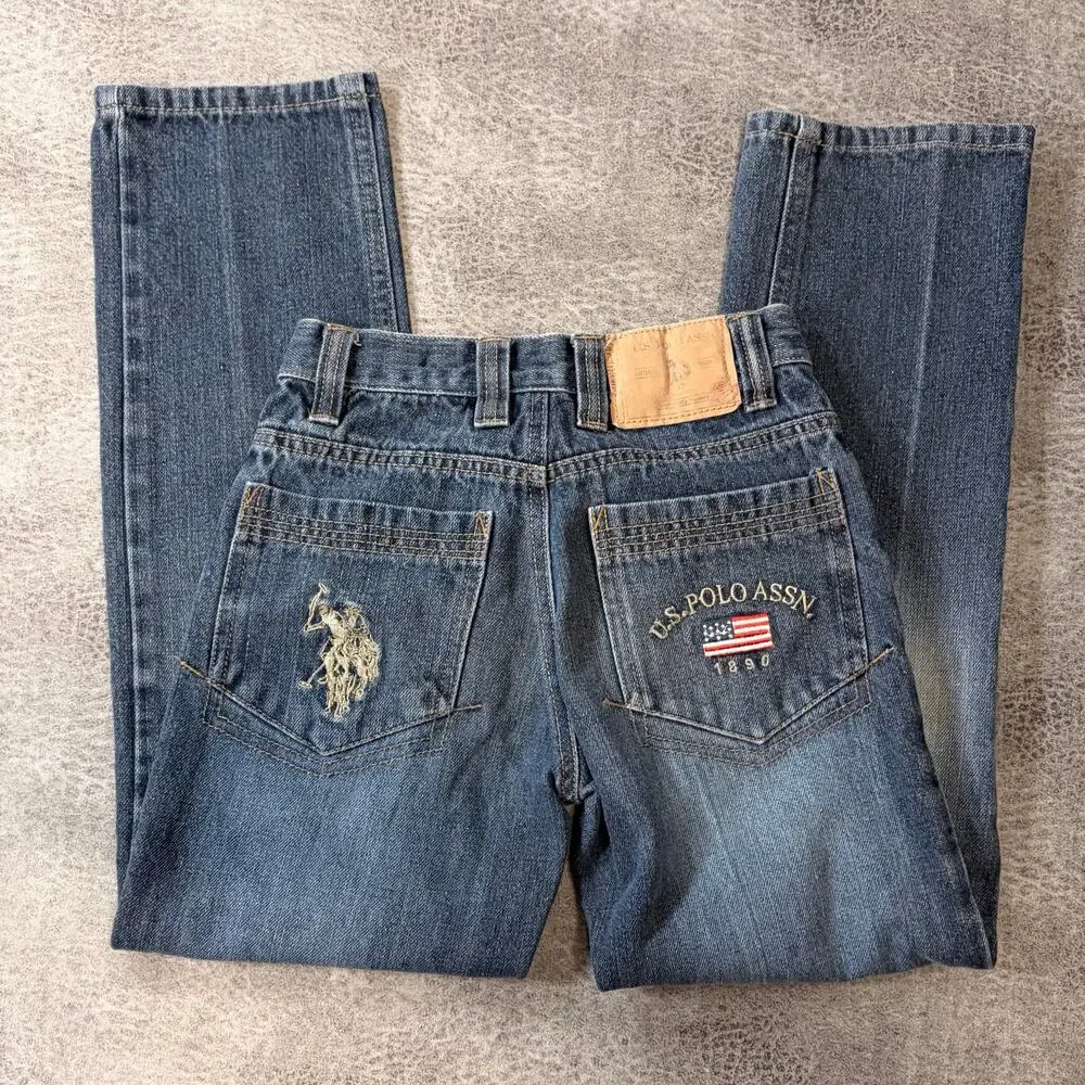 Kids US Polo Assn Embroidered Jeans
